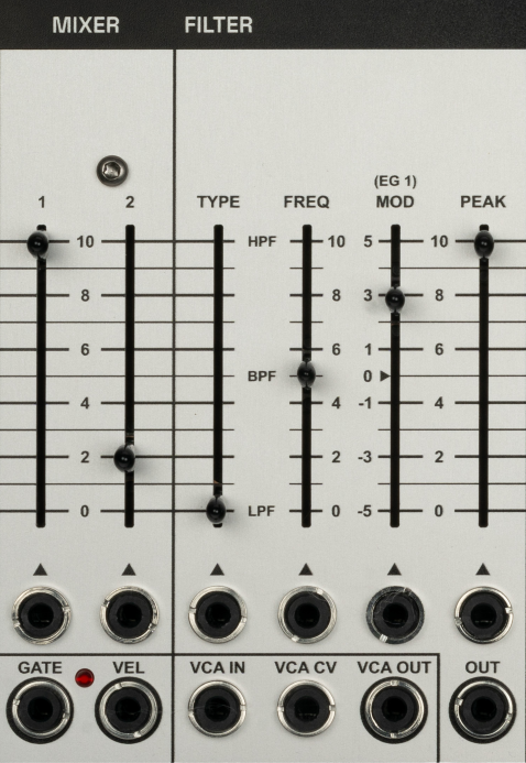 Voltage controlled filter panel